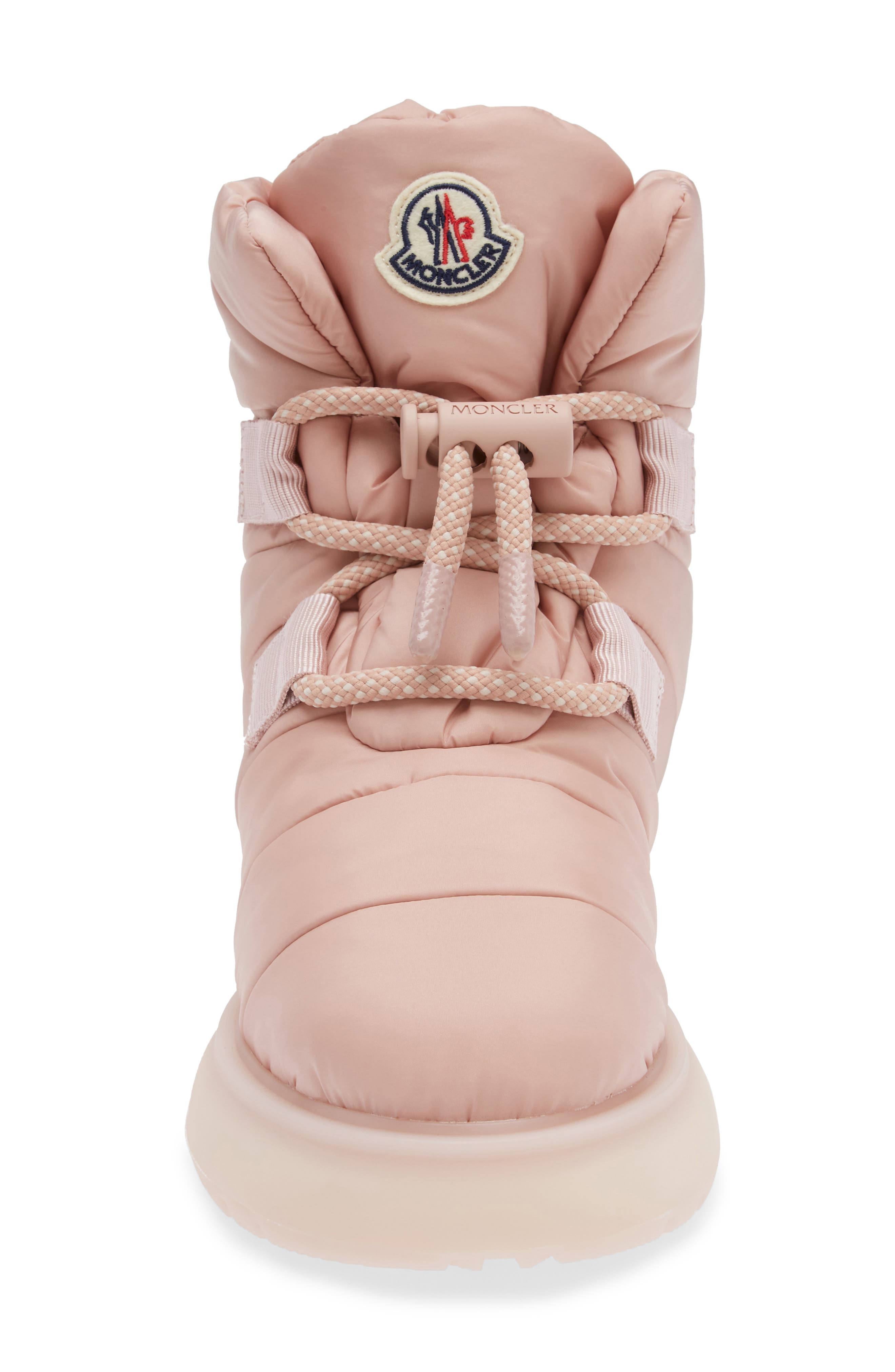 Moncler Gaia Pull Snow Boot, Alternate, color, Misty Rose