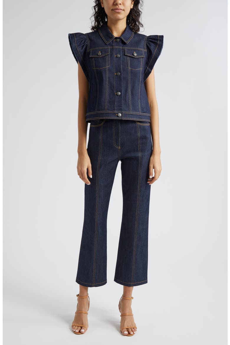 Madi Flare Leg Ankle Jeans, Alternate, color, INDIGO
