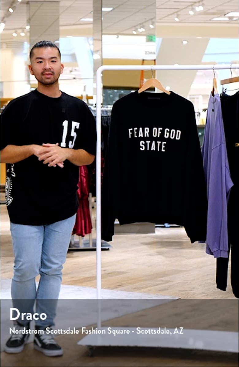 Gender Inclusive State Logo Sweatshirt, sales video thumbnail