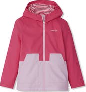 Lands' End Kids Water Resistant Hooded Slicker Rain Jacket