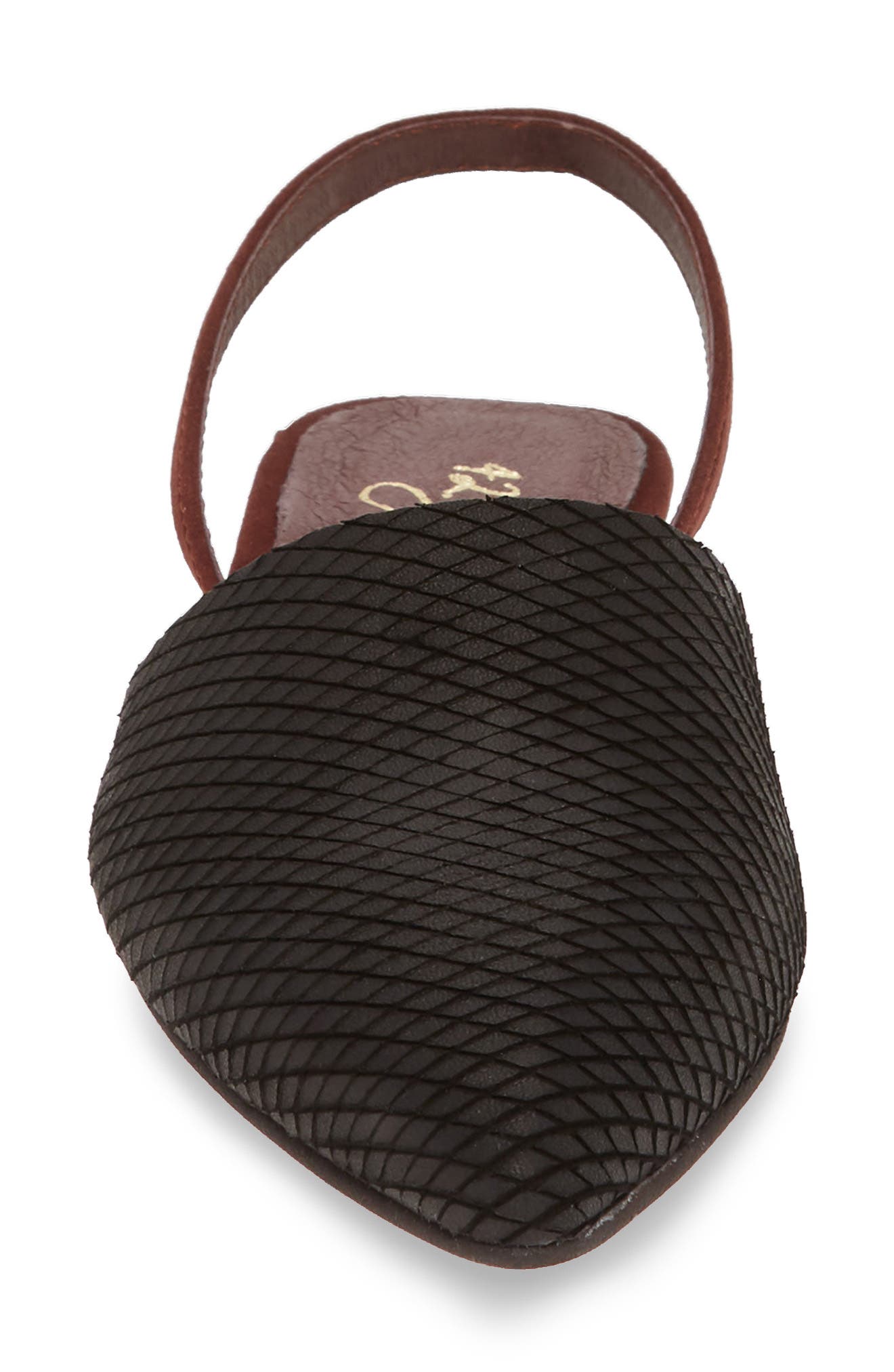 42 Gold Cab Pointy Toe Slingback Flat, Alternate, color, 