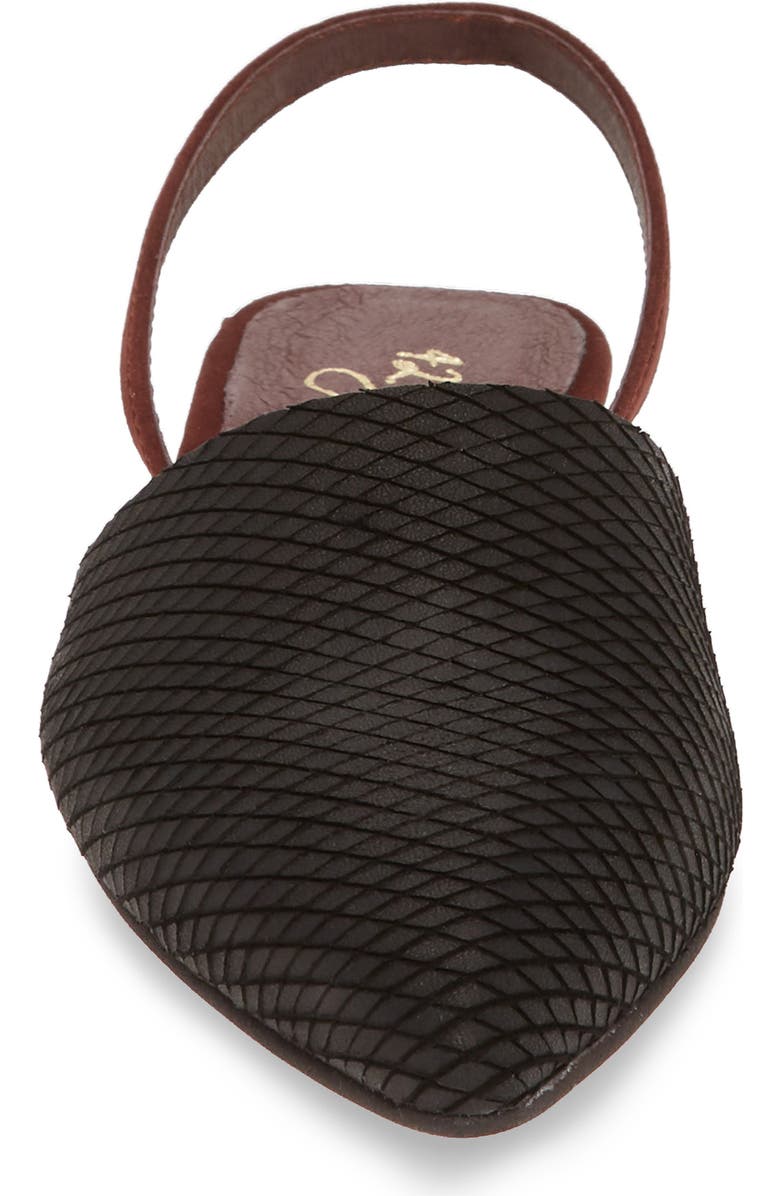 42 Gold Cab Pointy Toe Slingback Flat, Alternate, color,