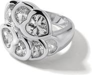 MIRANDA FRYE Mixed Cut Cubic Zirconia Cocktail Ring