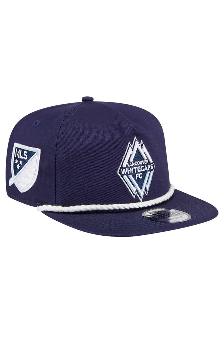 Men's New Era Navy Vancouver Whitecaps FC The Golfer Kickoff Collection Adjustable Hat, Main, color, Navy