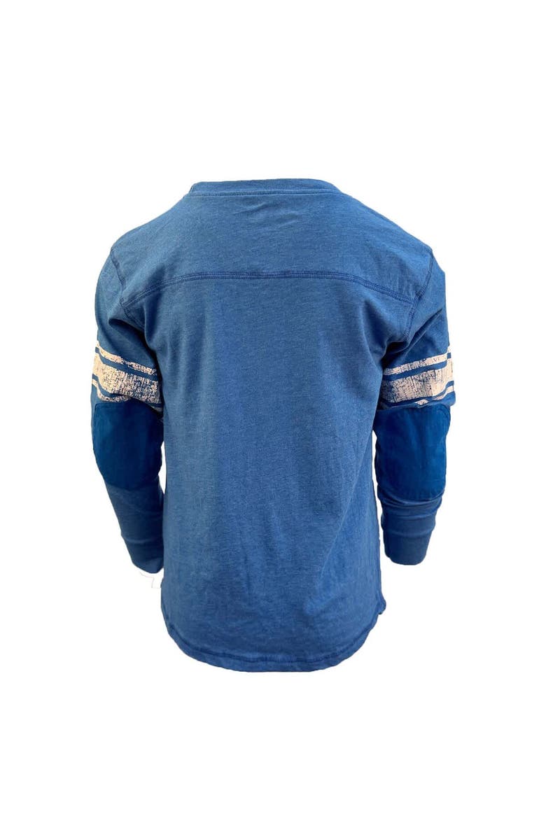 Wes & Willy Youth Wes & Willy Heather Blue Detroit Lions Football Long Sleeve T-Shirt, Alternate, color, Heather Blue