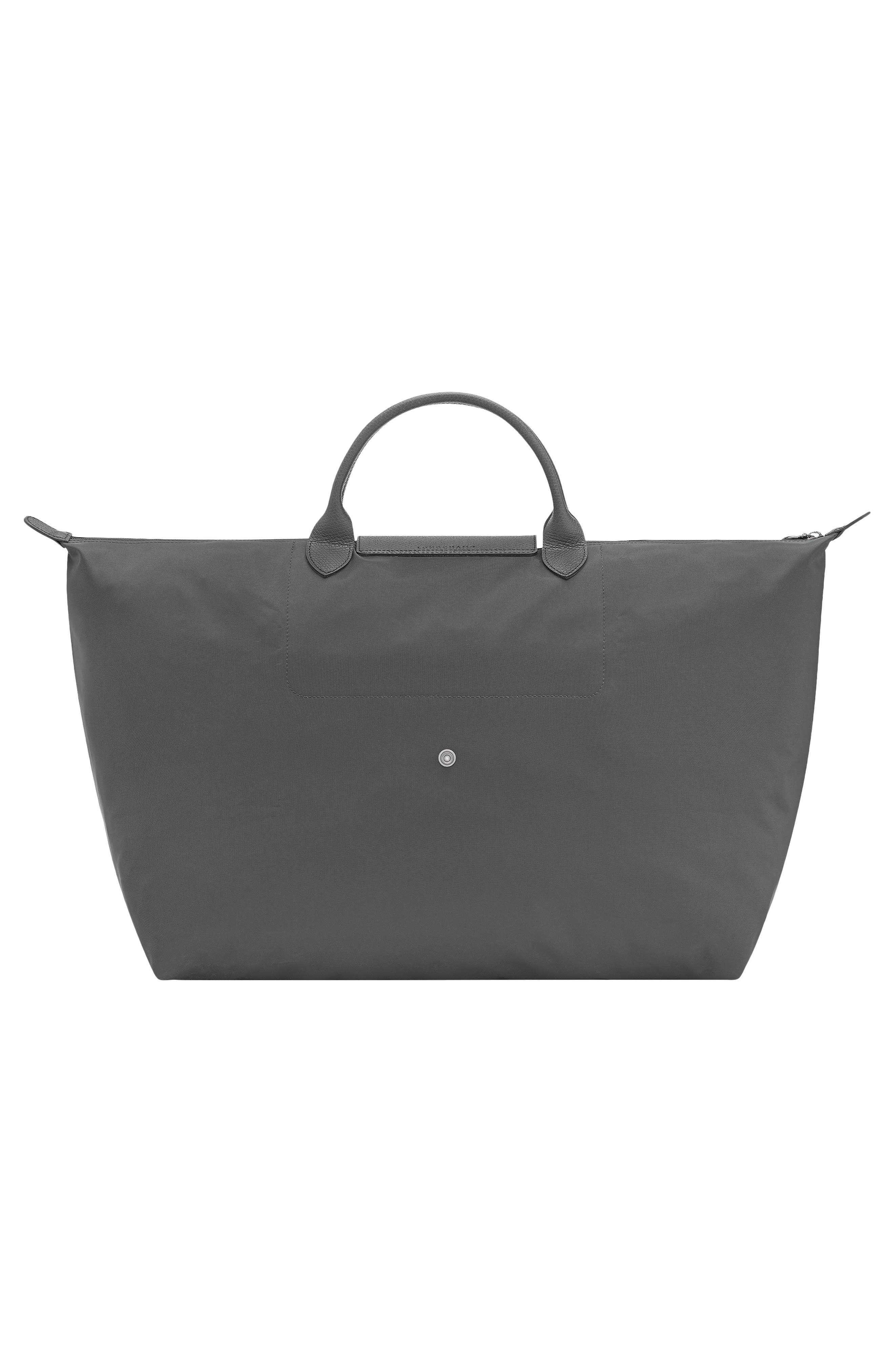 Large Le Pliage Recycled Polyamide Travel Bag, Alternate, color, ANTHRACITE