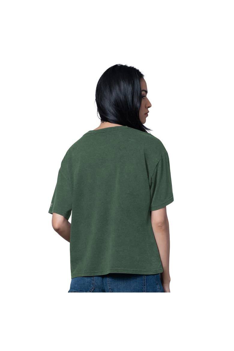 Women's Starter Heather Green Green Bay Packers Oversized Hall of Fame T-Shirt, Alternate, color, Heather Green