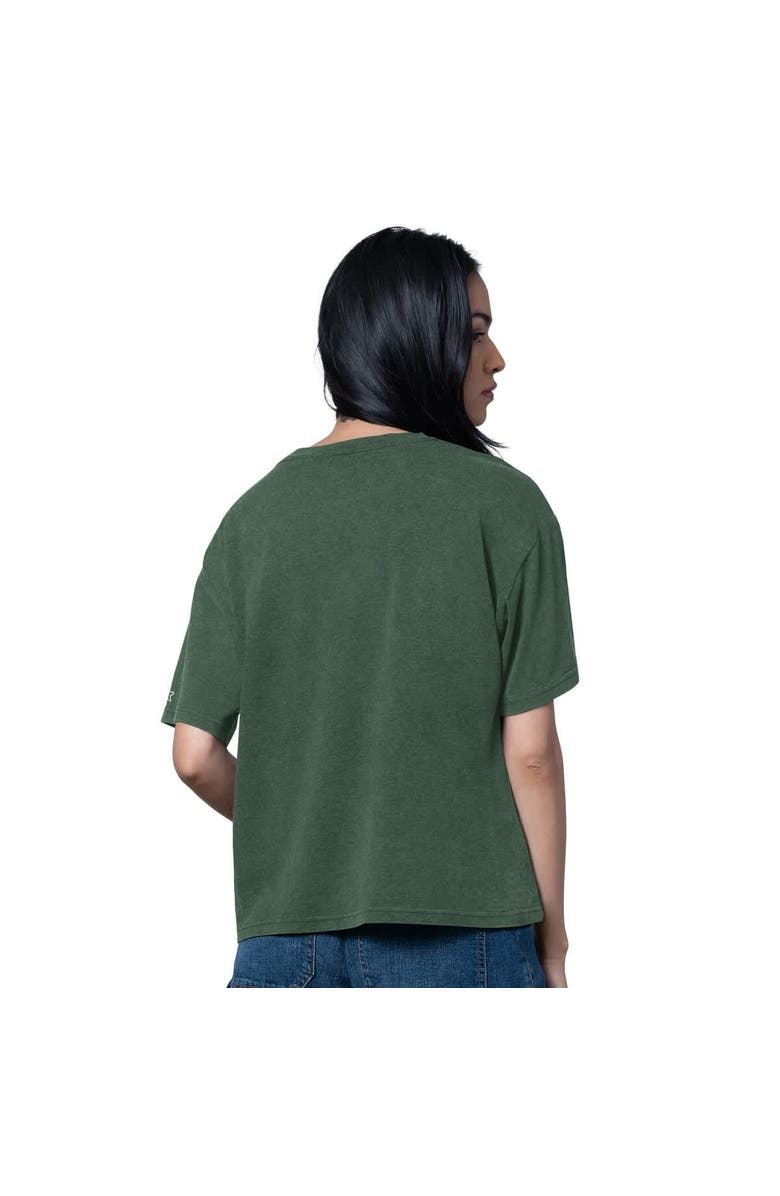 STARTER Women's Starter Heather Green Green Bay Packers Oversized Hall of Fame T-Shirt, Alternate, color, Heather Green