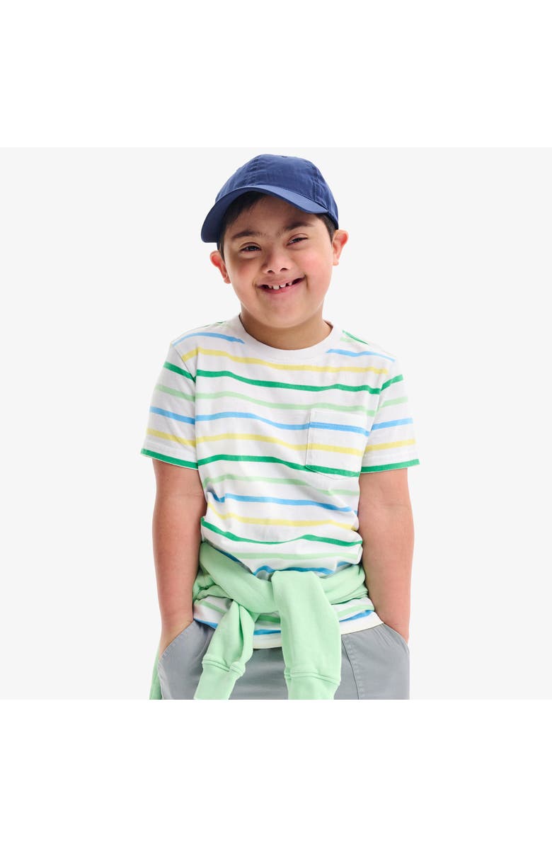 Primary Kids Multi-Stripe Pocket Tee, Alternate, color, 