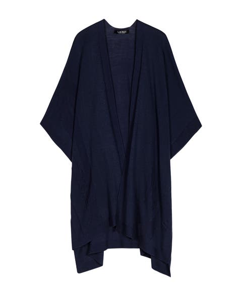 Matte Shine Belting Ruana