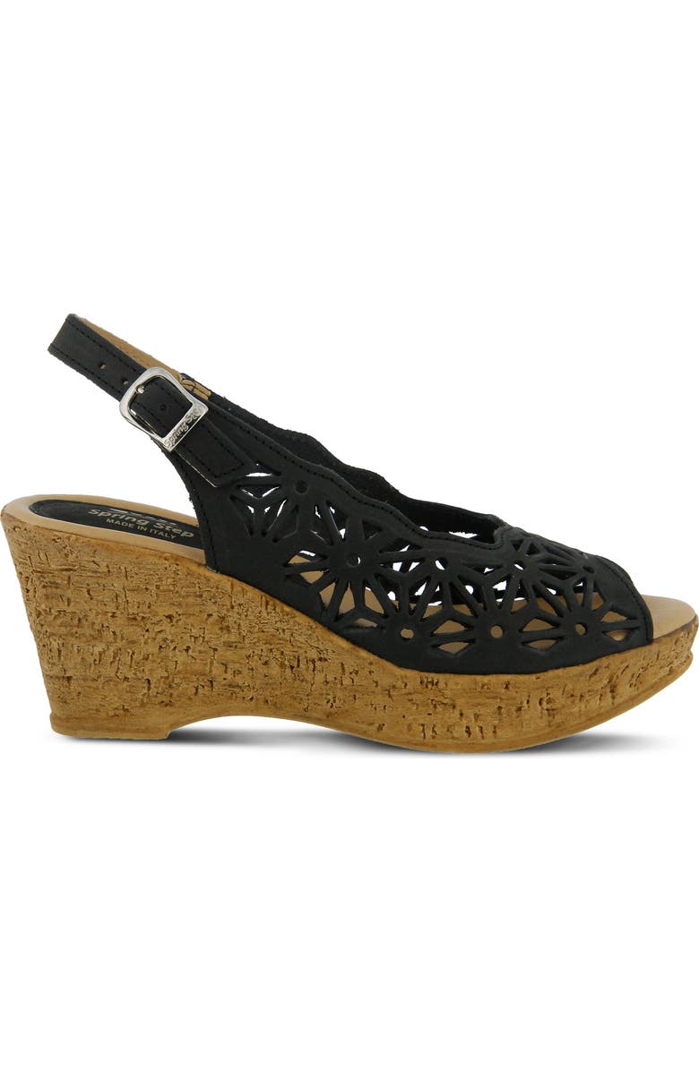 Spring Step Abigail Platform Wedge Sandal, Alternate, color,