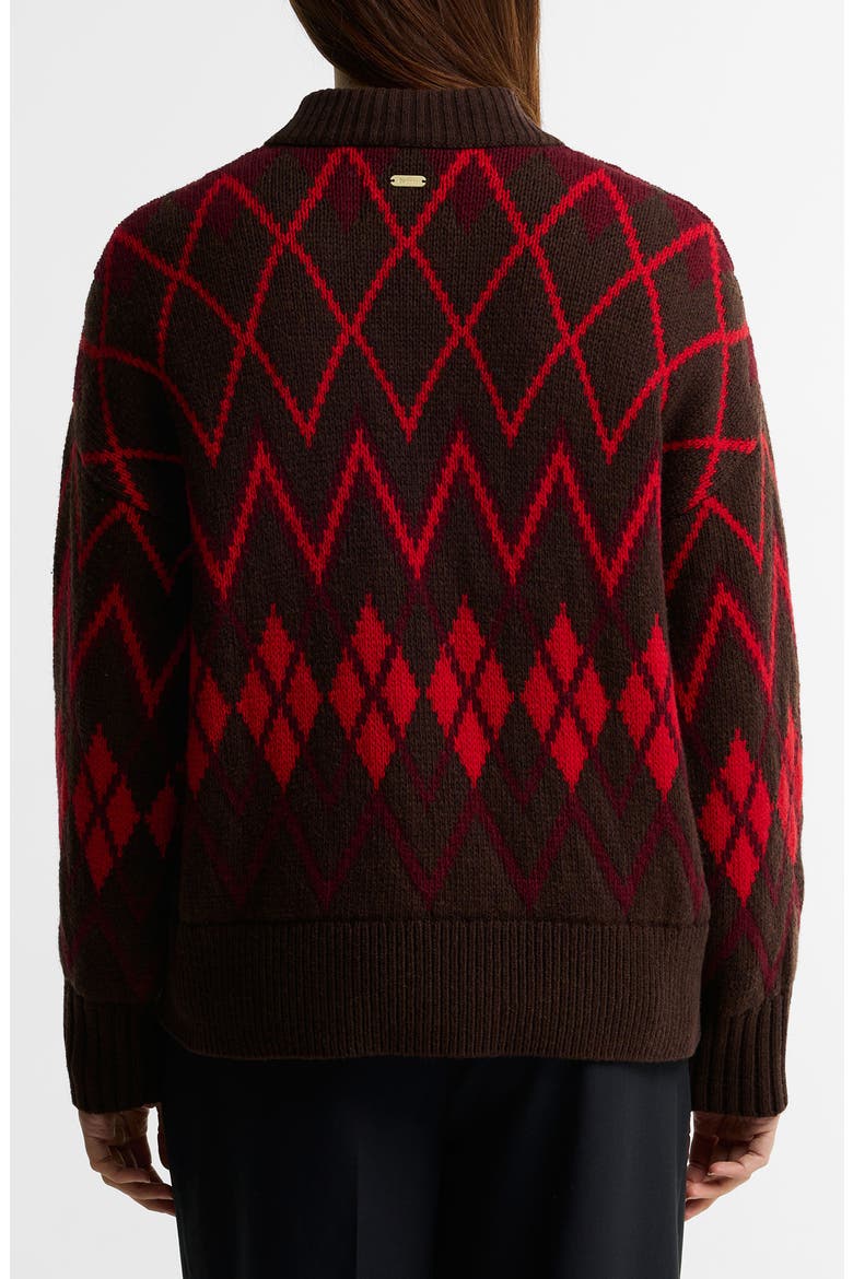 Adina Fair Isle Sweater, Main, color, BROWN MULTI