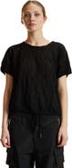 Cynthia Rowley Crinkle Knit Short Sleeve Top