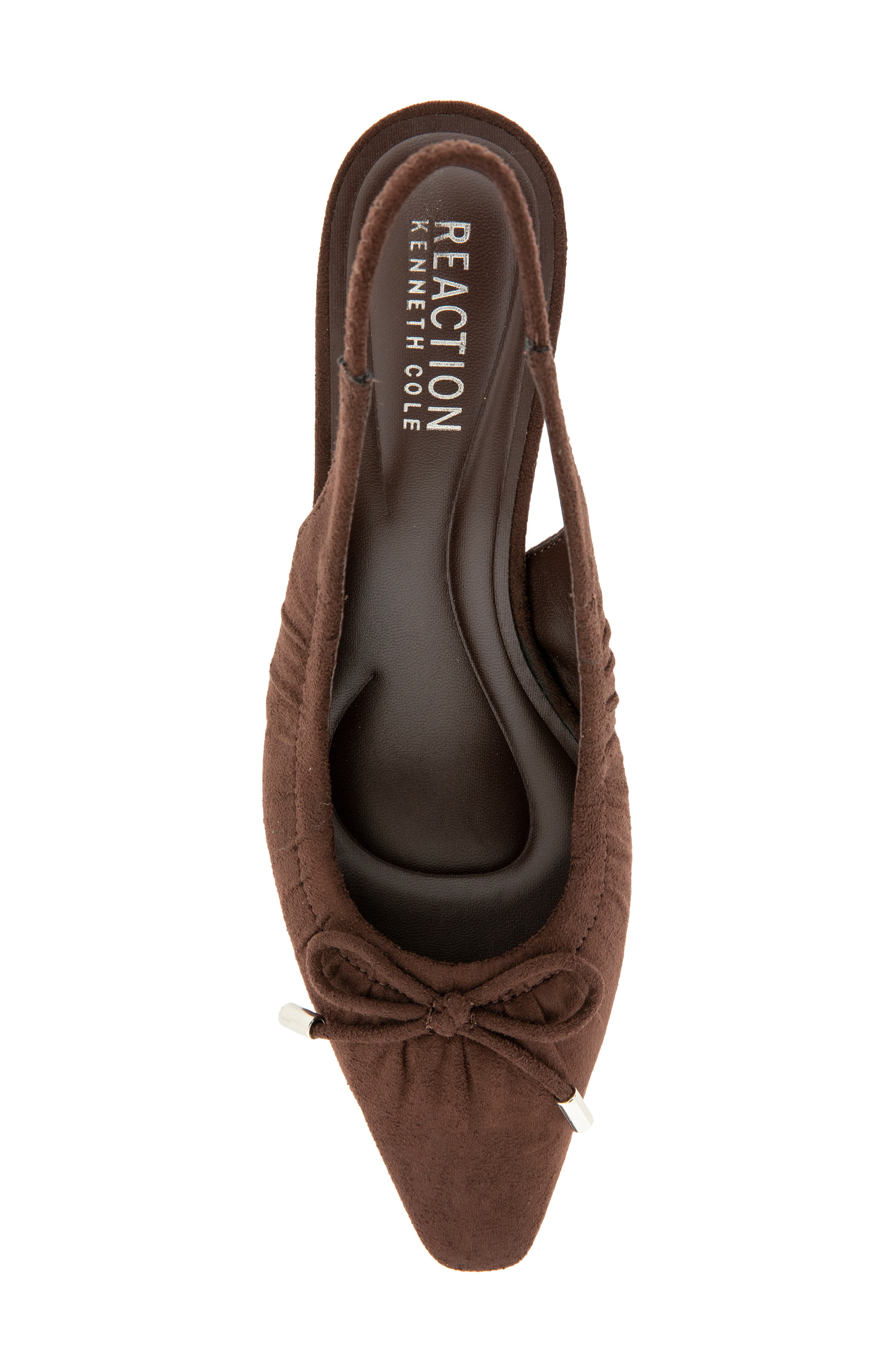 Mango Kitten Heel Slingback Pump, Alternate, color, CHOCOLATE MICRO