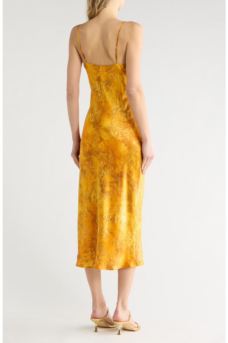 Seridie Jungle Silk Slipdress, Alternate, color, GOLD JUNGLE TOILE