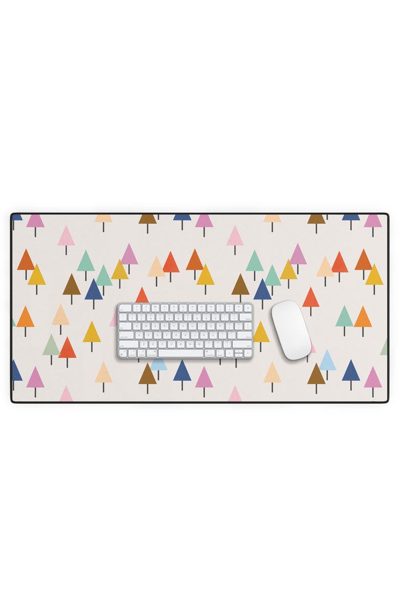 Deny Designs Colorful Little Trees Desk Mat, Alternate, color,