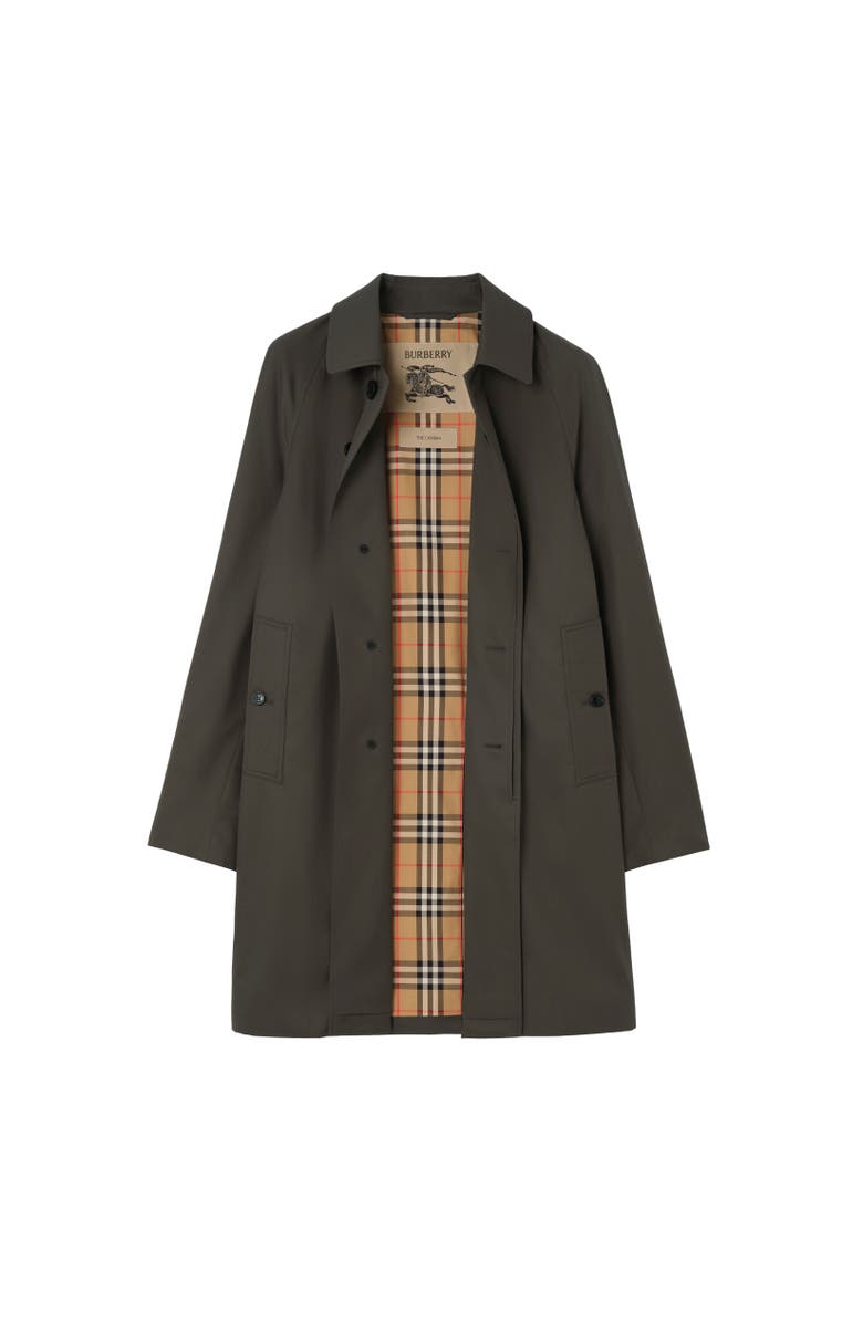 Burberry Mid-length Tropical Gabardine Camden Car Coat, Alternate, color, Graphite Grey