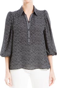 MAX STUDIO Three Quarter Sleeve Top