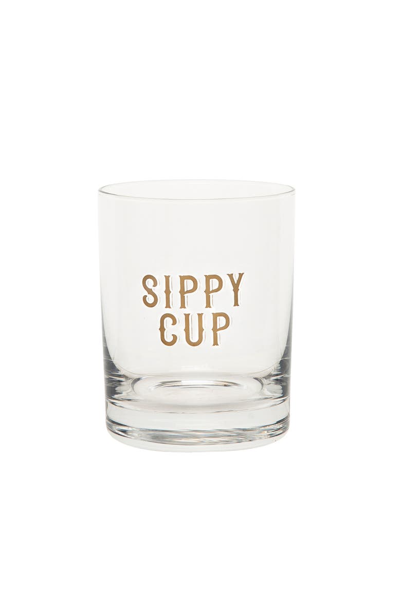 Totalee Gift Sippy Cup Rocks Glass Clear 10 oz, Main, color, 
