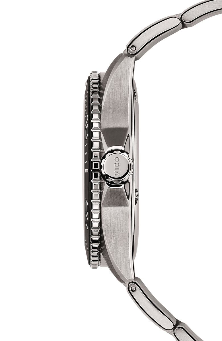 MIDO Ocean Star 200 Titanium Bracelet Watch, 42.5mm, Alternate, color, Black