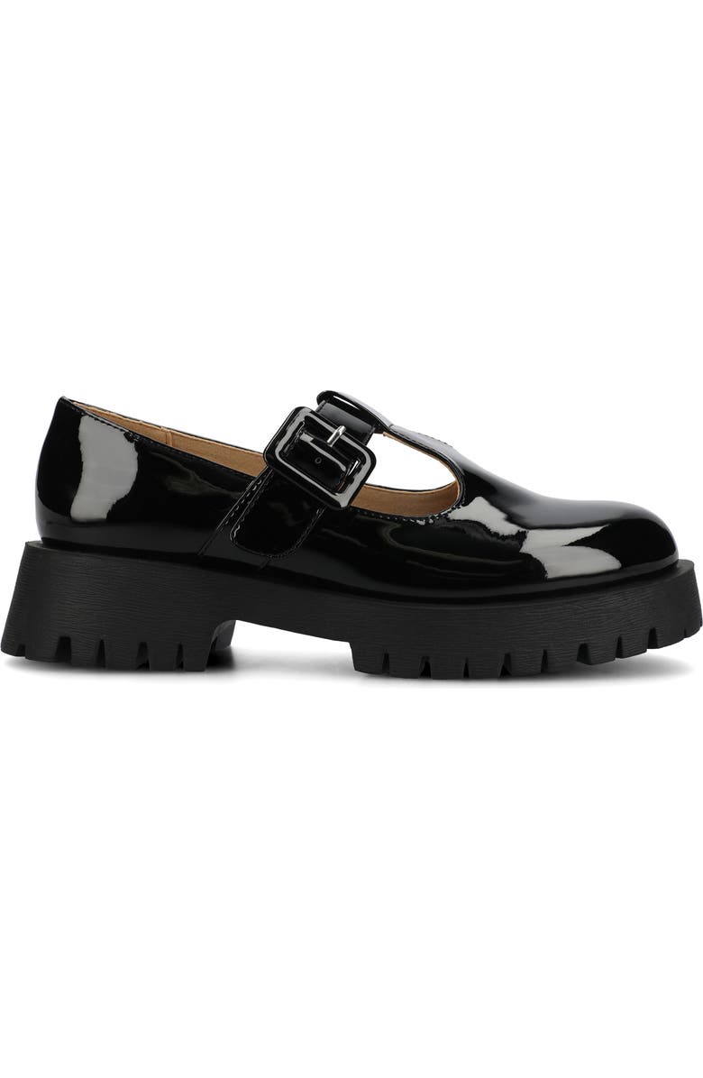 Journee Collection Suvi Mary Jane Loafer, Alternate, color, Patent/ Black
