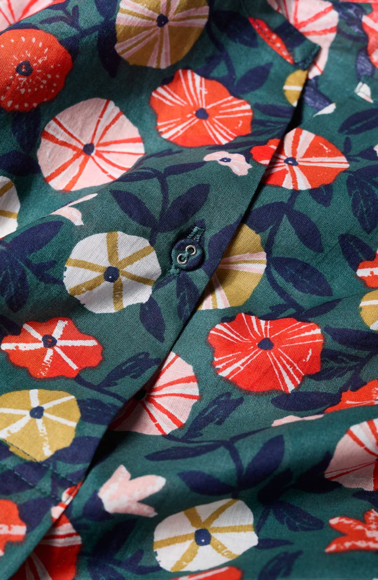 Seasalt Cornwall Watercolour Sketch Floral Print Woven Shirt, Alternate, color, Winding Petunias Grove