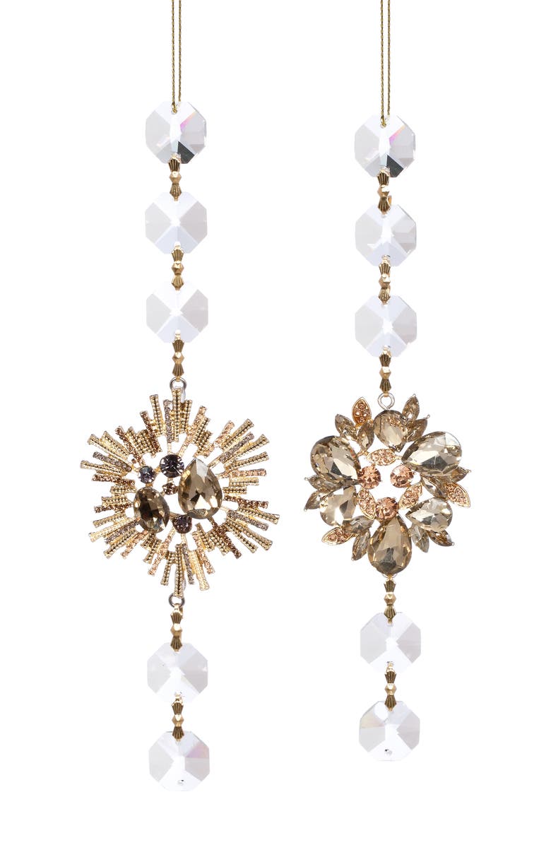 Mark Roberts Jeweled Starburst Ornament, Set of 6, Main, color, Gold