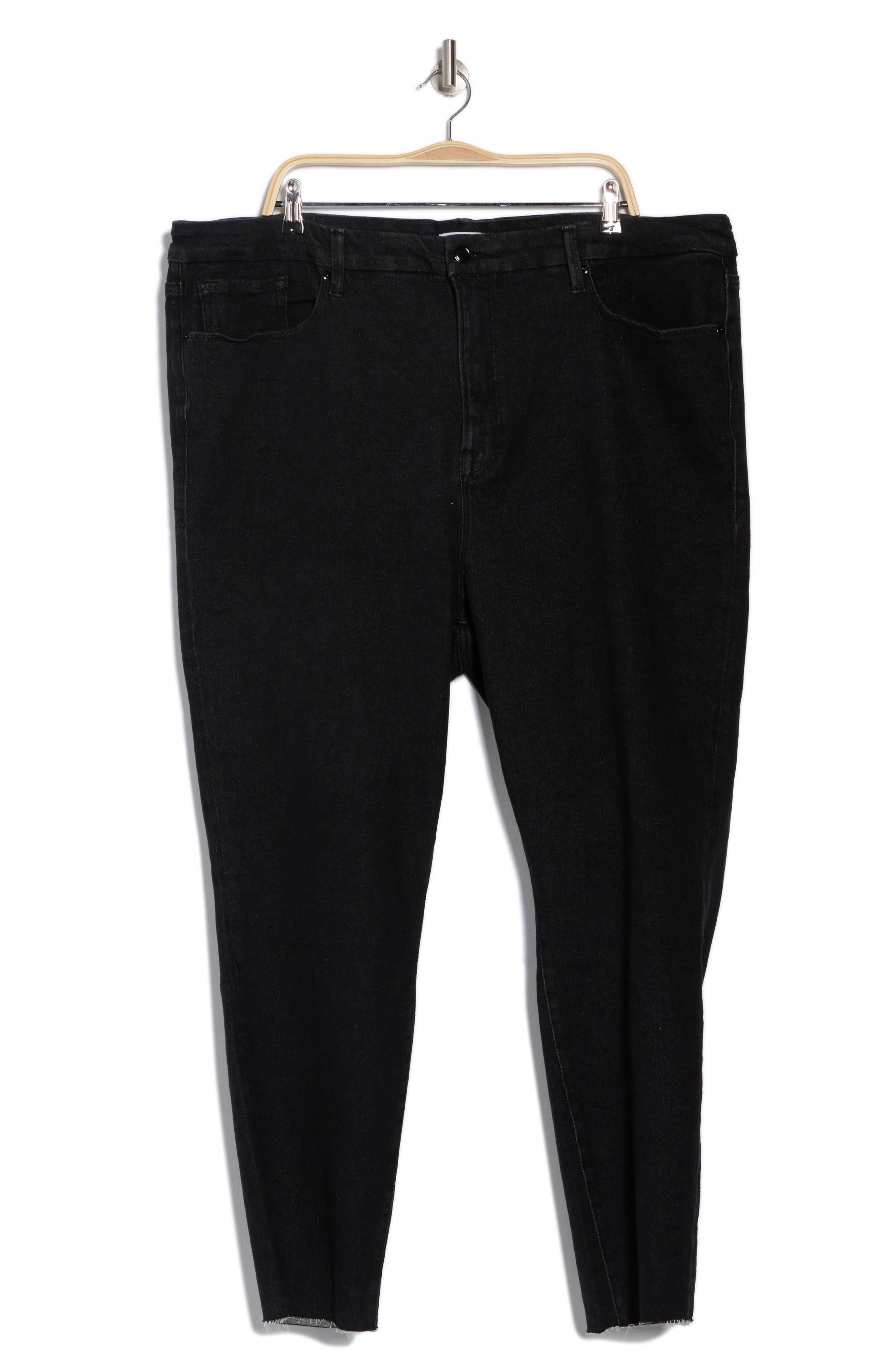 GOOD AMERICAN GOOD AMERICAN GOOD LEGS RAW HEM SKINNY JEANS