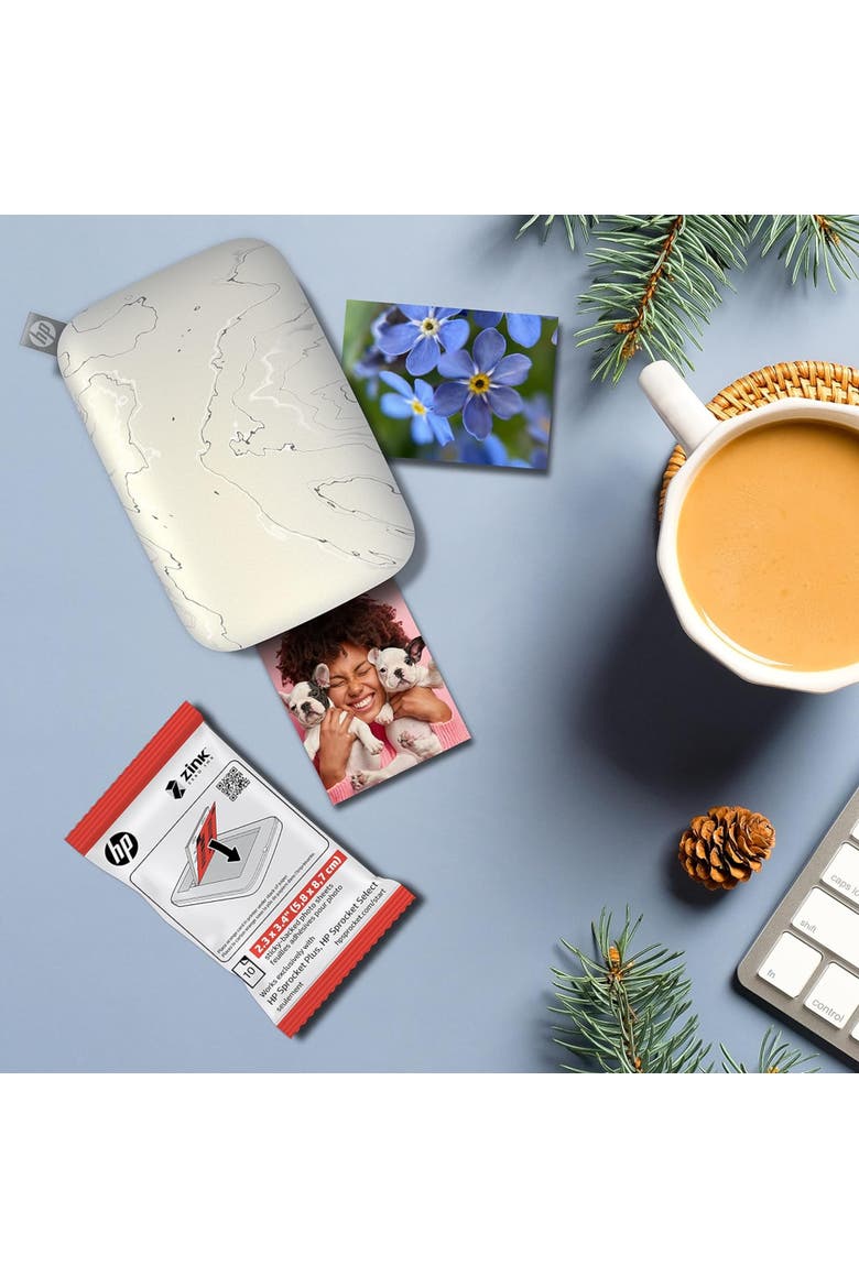 Sprocket Zink Photo Paper 2.3x3.4 (50 Pack) - Compatible W/ HP Sprocket Select & Plus Printers, Alternate, color, White