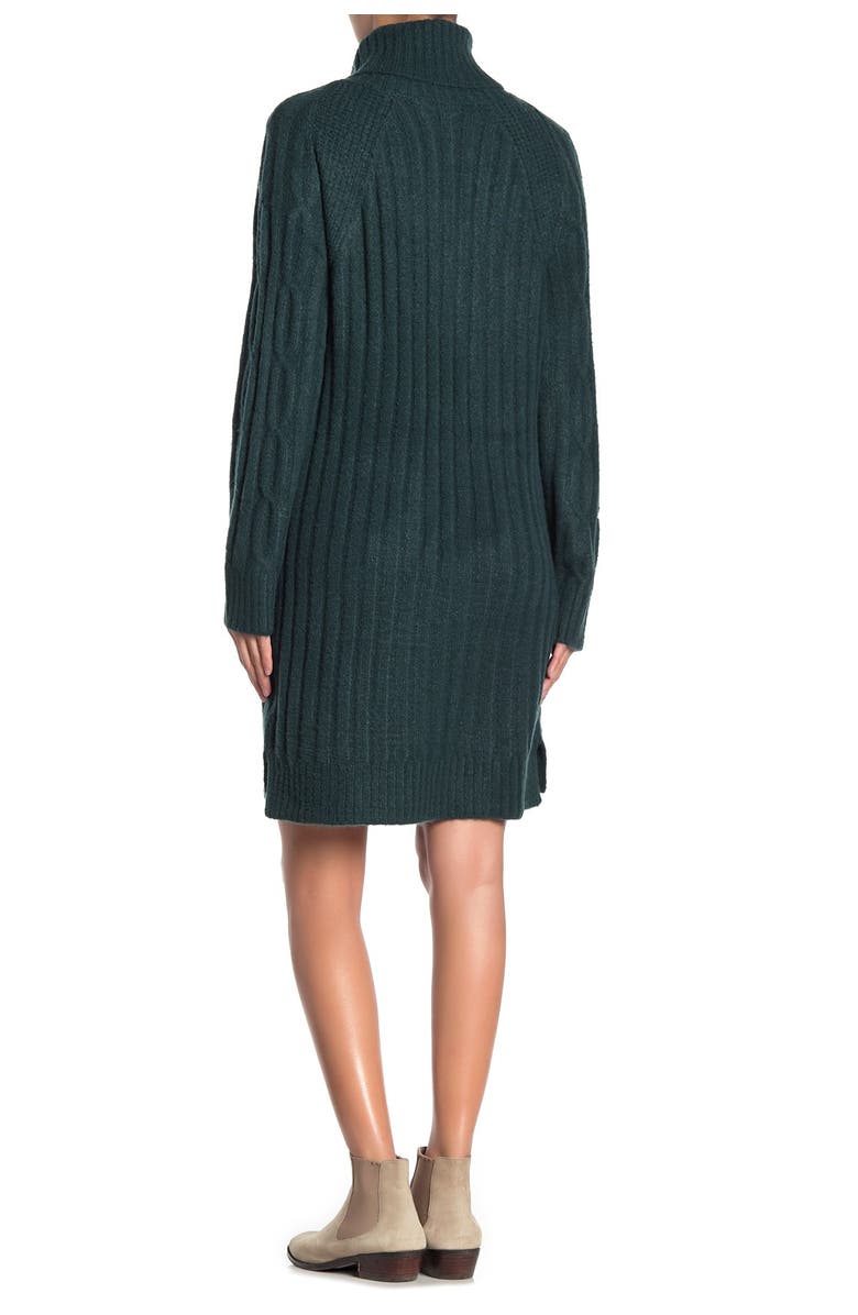 RD Style Ribbed Turtleneck Sweater Dress, Alternate, color, 