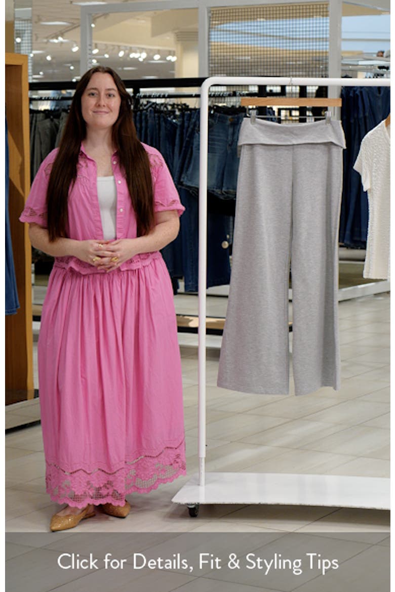 Wide Leg Foldover Pants video