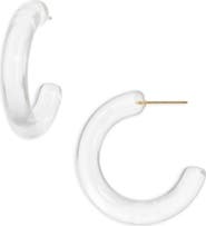 Nordstrom Chunky Resin Hoop Earrings
