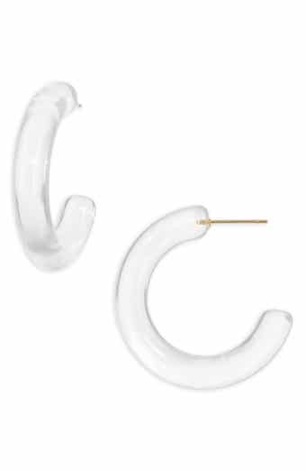 Nordstrom Chunky Resin Hoop Earrings