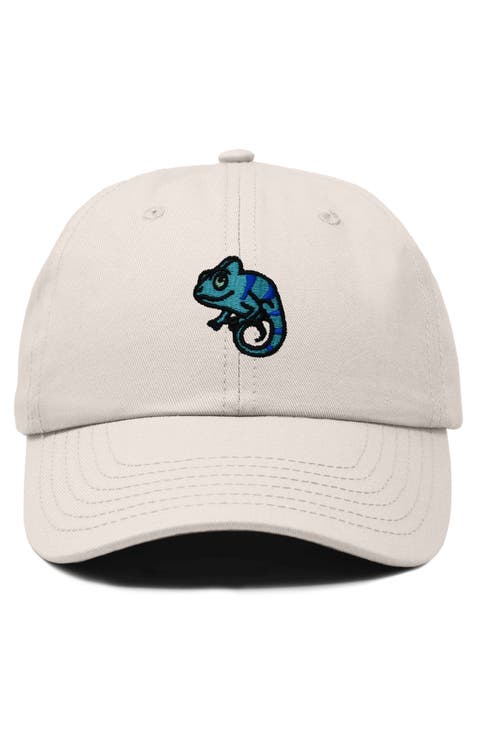 Chameleon Embroidered Dad Hat