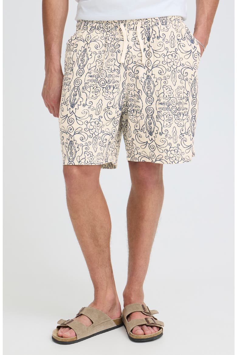 Liam Linen Blend Shorts, Main, color, OATMEAL