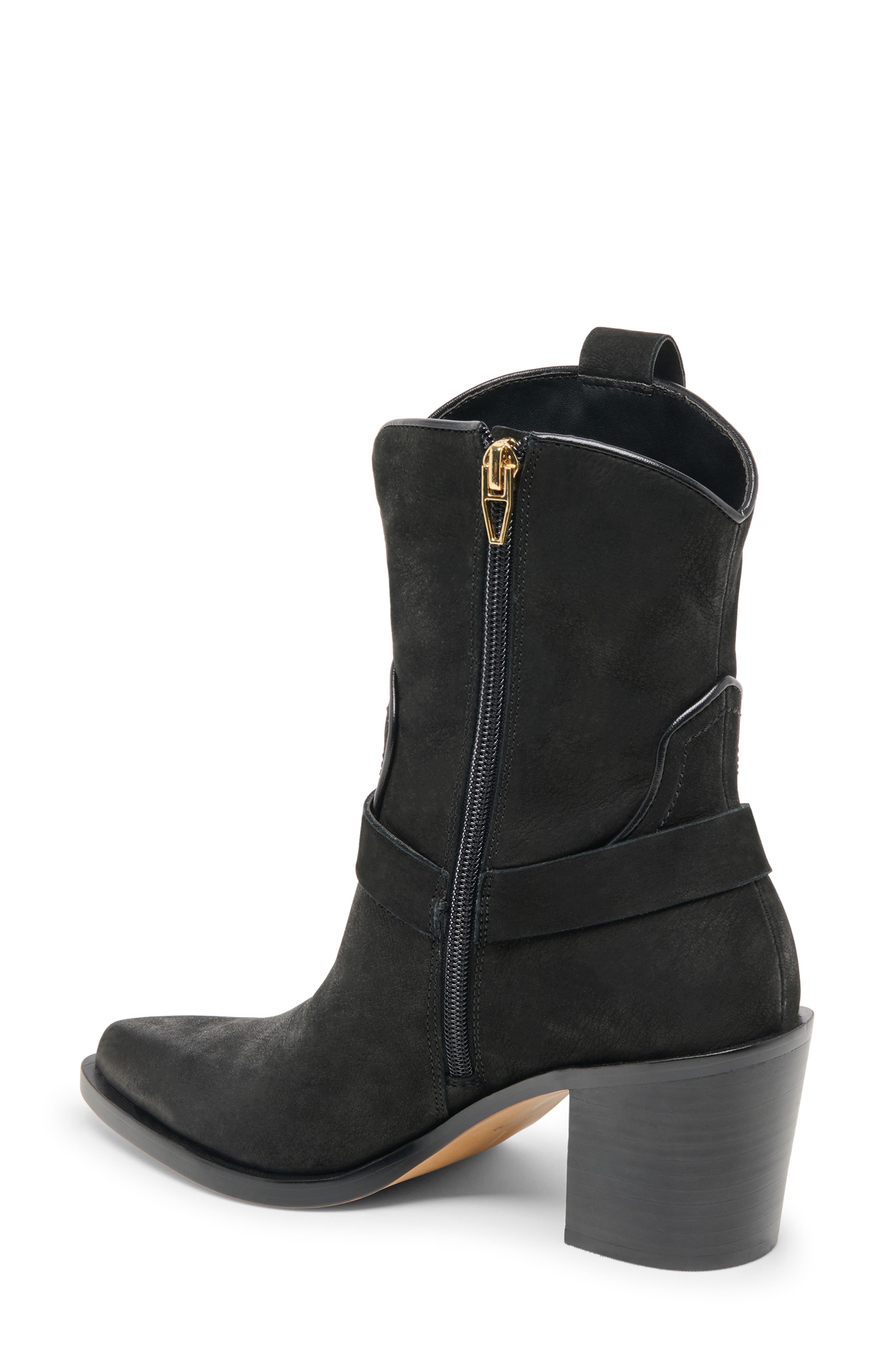 Dolce Vita Kenzen Western Harness Boot, Alternate, color, Onyx Nubuck