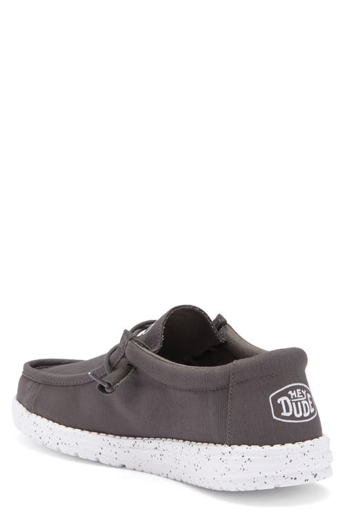 Hey Dude Wally Slub Canvas Slip-on Shoe