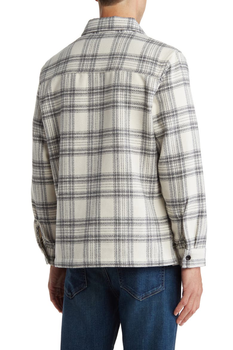 Flannel Shirt Jacket, Alternate, color, VINTAGE WHITE