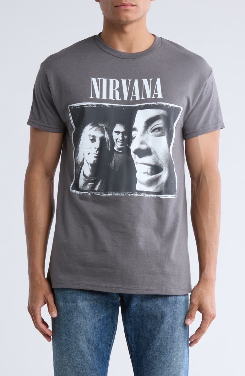 Merch Traffic Nirvana Band Graphic T-Shirt, Main, color,