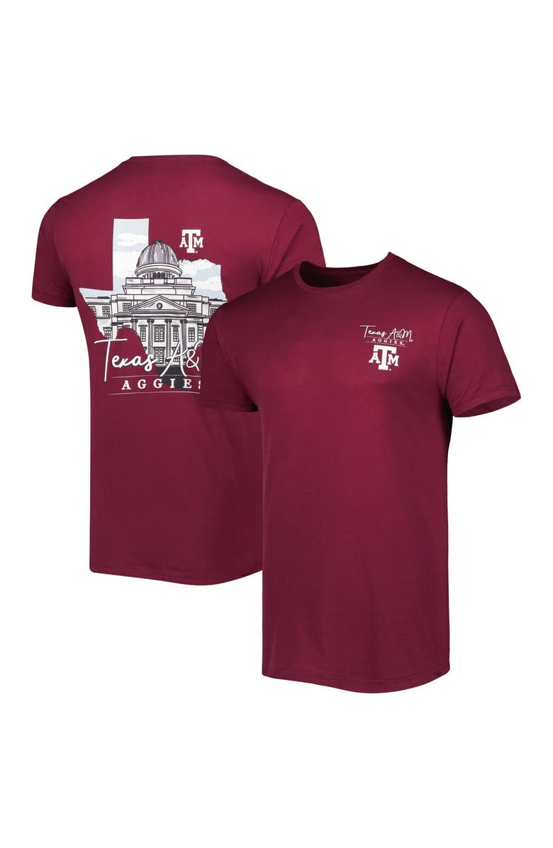 IMAGE ONE Men's Maroon Texas A&M Aggies Hyperlocal T-Shirt, Main, color, 