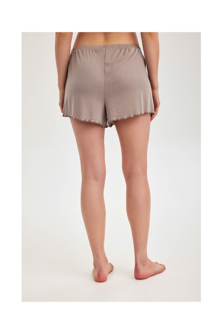 Summer Lounge Pointelle Shorts, Alternate, color, Mink