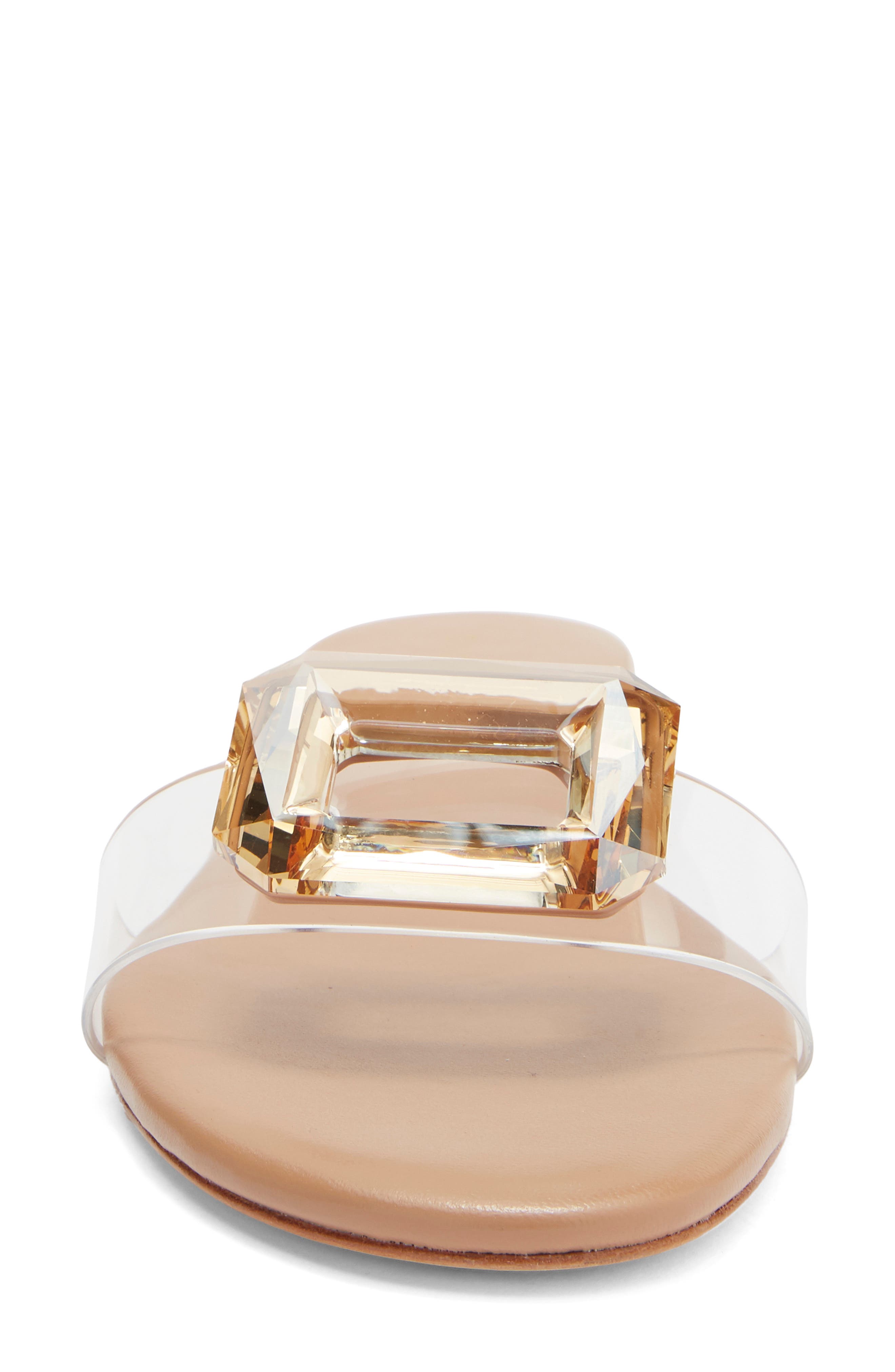 Phillis Transparent Slide Sandal, Alternate, color, BEIGE