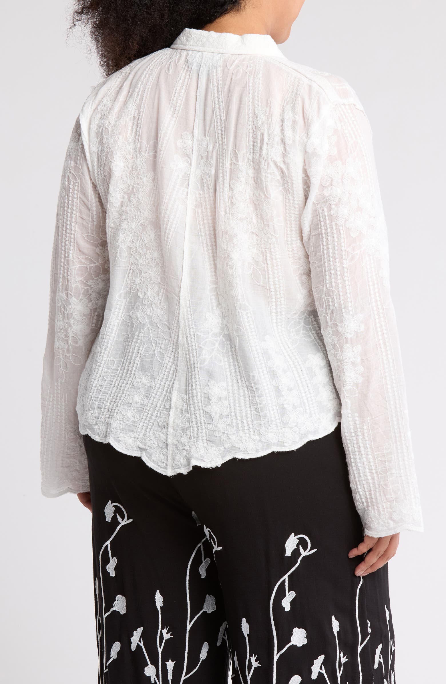 Forgotten Grace Embroidered Button Down Top | Nordstromrack