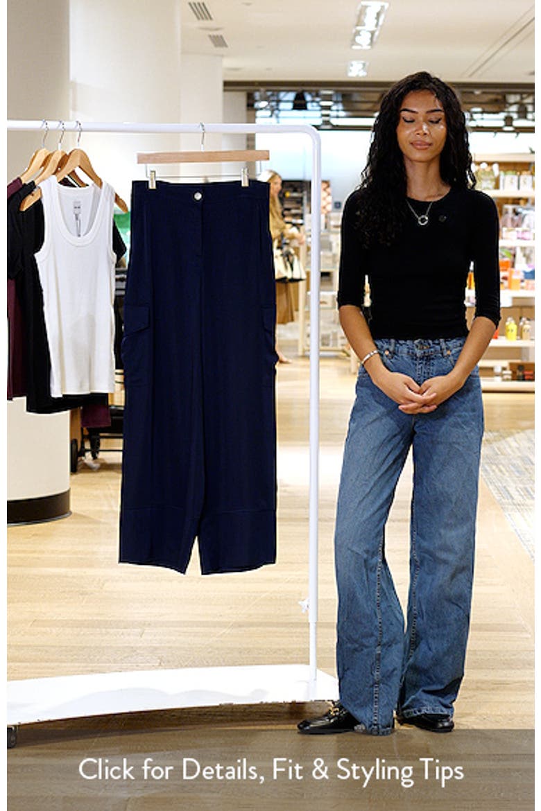 Wide Leg Bellows Pocket Trouser Pants video