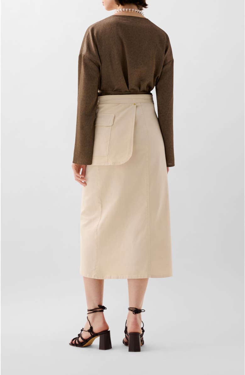 Scalpers Denim Pocket Skirt, Alternate, color, Ecru