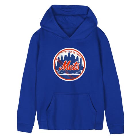 Preschool Outerstuff  Royal New York Mets Primary Logo Fleece Hoodie