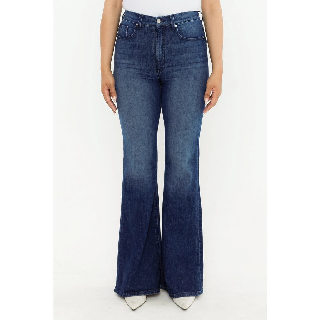 Rüdes Denim High Rise Phoenix Wide Leg Jeans In Denim Wash In Onto The Next