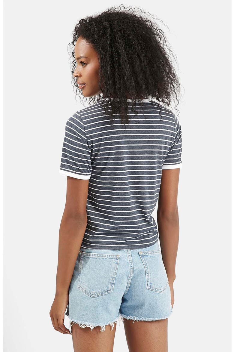 Stripe Tee, Alternate, color, NAVY BLUE