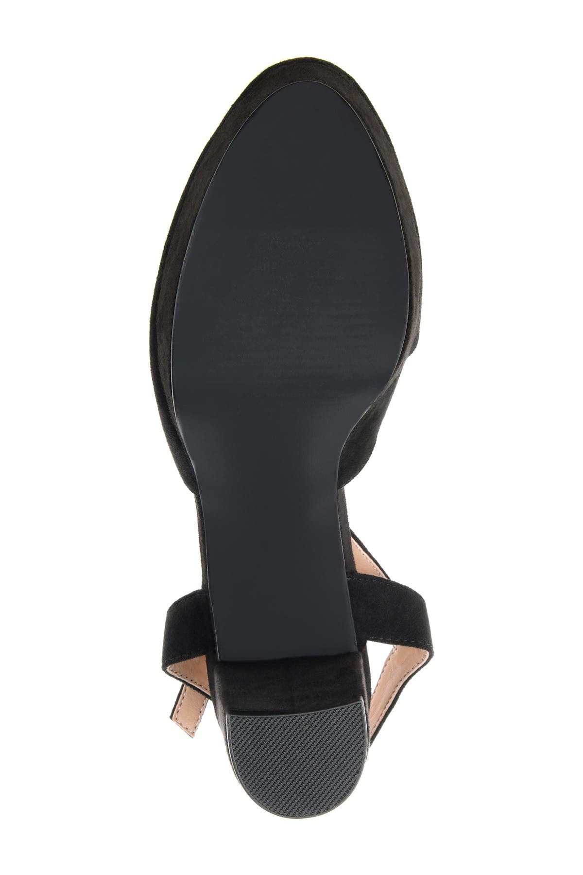 Journee Collection JOURNEE Roslynn Almond Toe Pump, Alternate, color, Black