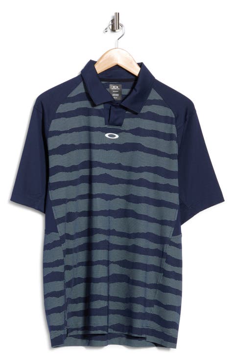 Wave Length Stripe Performance Polo